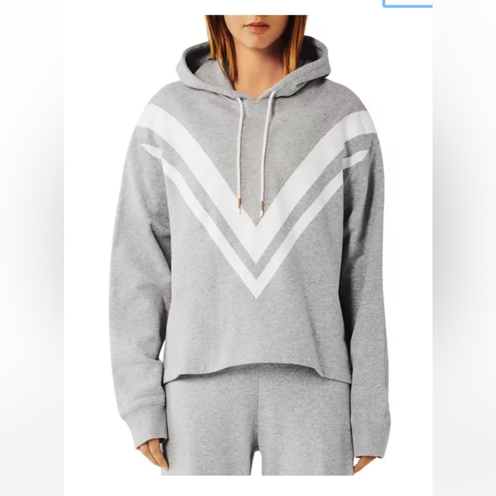 Tory Burch French Terry Chevron Hoodie